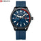 Curren Mens Watch - Ultra Soft Silicon Strap - Box Packaging! - Water Resistant 3ATM! - 1 Year Warranty!