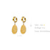 Modern Turkish Eye Earrings! - 18K Genuine Gold Plated! - Free Box Packaging!