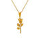 Roses are Gold Necklace! - 18K Genuine Gold Plated over Pure Stainless Steel! - Chic Design! - Free Box Packaging!