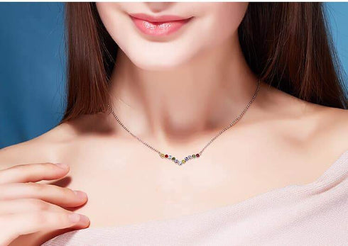 Sterling Silver necklace with Swarovksi® Crystal Elements