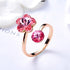 Rose Gold Plated Ring with Swarovski® Pink Crystal Elements