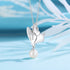 Wonderland Necklace - Rhodium Plated - Handcrafted - Modern Design - Free Box Packaging