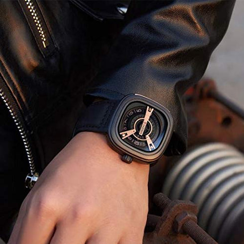 Kademan Modern Design! - Black & Rose Gold! - Genuine Leather! - 1 Year Warranty! - Hot Seller!