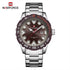 Naviforce Men's - Modern Majestic Steel! (Modern Brown) - Water Resistant!- 1 Year Warranty!