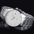 Curren Italiano (White & Silver) - Men's Watch - Date Function - 1 Year Warranty - Free Box Packaging - 3 ATM Water Resistant