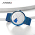 Sinobi Statement - Men's Watch - White & Blue Combo - Water Resistant! - Stainless Steel Adjustable Strap! - 1 Year Warranty! - Ultra Slim!