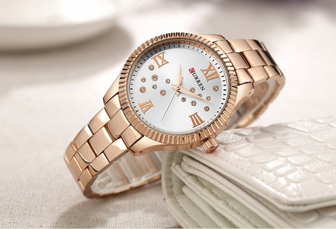Curren Showstopper! - Women's Watch - Rose Gold Plated - Majestic Dial - Water Resistant - 1 Year Warranty!