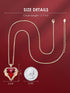 Pure Love Necklace! - Royal Red! - Genuine European Crystals! - Genuine Rose Gold Plated! - Free Box Packaging!
