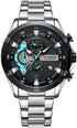 Curren Speed (Sky Blue & Black) - Men's Watch - 1 Year Warranty - Chronograph - 3 ATM Water Resistant