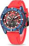 Megir - Men's Watch - 1 Year Warranty - Silicon Strap - Chronograph - 3 ATM Water Resistant