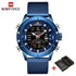 Naviforce Army Steel Analog + Digital! - Adjustable Strap! - 1 Year Warranty!