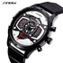 Sinobi Atomic - Men's Chronograph Watch - Water Resistant! - Red & Black Attack! - Modern Silicon Strap! - 1 Year Warranty! - Free Box Packaging!