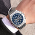 Megir - Men's Watch - 1 Year Warranty - Genuine Leather Strap - Chronograph - 3 ATM Water Resistant