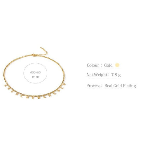Starry Night Necklace! - 18K Genuine Gold Plated over Pure Stainless Steel! - Chic Design! - Free Box Packaging!