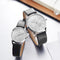 Shengke Classic Couple's Watch - Timeless Silver & Black - Genuine Ultra Soft Leather! - Water Resistant! - Free Box Packaging!