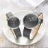 Shengke Classic Couple's Watch - Timeless Black - Genuine Ultra Soft Leather! - Water Resistant! - Free Box Packaging!
