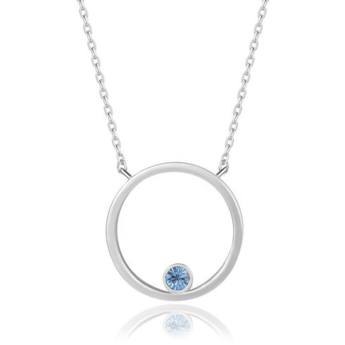 Fly With Me! - Rhodium Plated Necklace! - Genuine European Crystals! - Free Box Packaging!