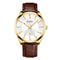 Curren Alpine - Men's Watch - Classic 14K Gold Plating - Genuine Ultrasoft Leather - Hot Seller - 1 Year Warranty!
