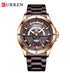 Curren Men's Modern Movement! - Coffee Brown! - Day Feature! - Stainless Steel Strap! - 1 Year Warranty! - Water Resistant!