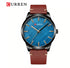 Curren Men's Gentleman! - Elegant Blue Madness! - Ultra Soft Genuine Leather! - Box Packaging! - Water Resistant 3ATM! - 1 Year Warranty!