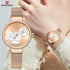 Naviforce Women's Rose Gold Blossom! - Adjustable Steel Strap! - 1 Year Warranty! - Water Resistant!