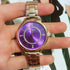 Curren Women's Royal Purple & Rose Gold - Crystal Party! - Water Resistant! - 1 Year Warranty