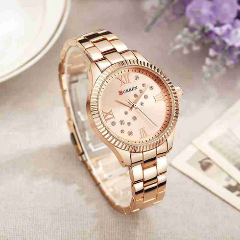 Curren Showstopper - Women's Watch - Rose Gold Plated - Majestic Dial - Water Resistant - 1 Year Warranty!