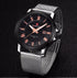 Naviforce Black & Steel! – Rose Gold Roman Numbers! – Adjustable Steep Strap! – 1 Year Warranty!
