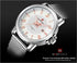 Naviforce Classic All Steel! - Rose Gold Roman Numbers! - Adjustable Steep Strap! - 1 Year Warranty!