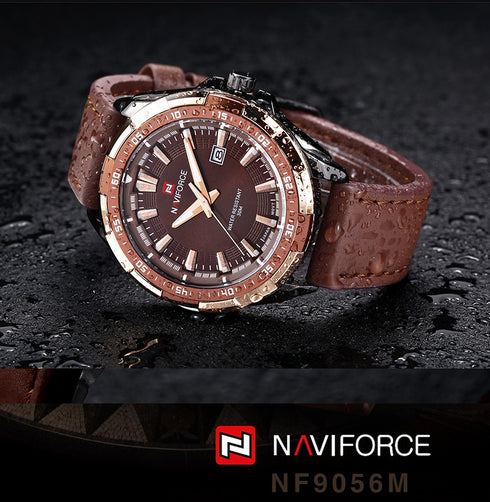Navifroce Men's Sunray Classic Brown - Genuine Leather! - 1 Year Warranty! - Free Box Packaging! Hot Seller!