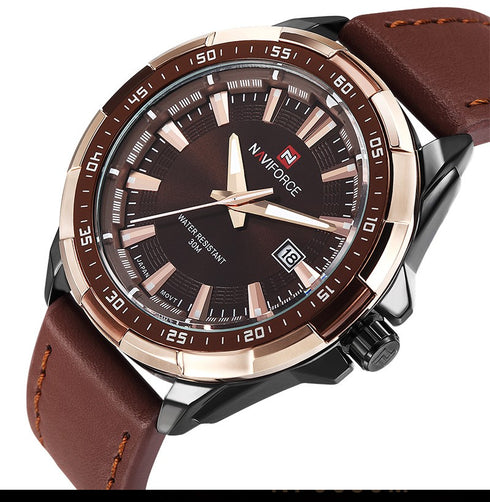 Navifroce Men's Sunray Classic Brown - Genuine Leather! - 1 Year Warranty! - Free Box Packaging! Hot Seller!