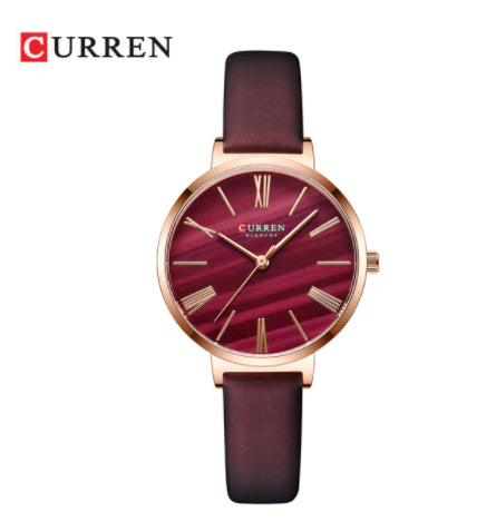 Curren Women's Classy & Sassy! - Pink Madness! - Ultra Soft Genuine Leather! - Box Packaging! - Water Resistant 3ATM! - 1 Year Warranty!
