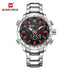 Naviforce Black & Red Steel (Analog + Digital)