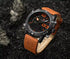 Naviforce Orange Attack (Digital + Analog) - Genuine Leather! - Water Resistant! - 1 Year Warranty!