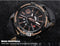 Naviforce Iconic - Men's Watch - Black & Rose Gold - Genuine Leather - Water Resistant! - 1 Year Warranty!