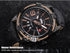 Naviforce Iconic - Men's Watch - Black & Rose Gold - Genuine Leather - Water Resistant! - 1 Year Warranty!