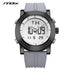 Sinobi Modern Sport Watch - Unisex Watch - Water Resistant! - Black & Grey! - Modern Silicon Strap! - 1 Year Warranty! - Free Box Packaging!