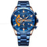 Curren Speed (Millennial Blue) - Men's Watch - 1 Year Warranty - Chronograph - 3 ATM Water Resistant