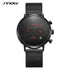 Sinobi Noir - Men's Chronograph - Red & Black! - Water Resistant! - Stainless Steel Adjustable Strap! - 1 Year Warranty! - Ultra Slim!