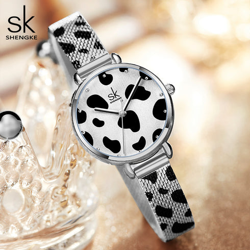 Shengke Wild - Women's Watch - Classic Silver - Adjustable Steel Strap - 1 Year Warranty - Free Box Packaging!