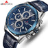 Armiforce Men's - Blue Army Attack! - Genuine Ultra Soft Leather! - Water Resistant!- 1 Year Warranty! - Box Packaging!