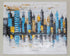 City Skyline - 100% Handmade Oil on Canvas Painting