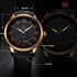 Naviforce Men's Elegant Black & Rose Gold Plated - Roman Numbers! - Genuine Leather! - 1 Year Warranty! - Water Resistant! - Free Gift Packaging!