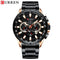 Curren Eternal (Rose Gold & Black) - Men's Watch - Chronograph - Stainless Steel Strap - Water Resistant - 1 Year Warranty!