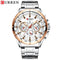 Curren Eternal (White & Rose Gold) - Men's Watch - Chronograph - Stainless Steel Strap - Water Resistant - 1 Year Warranty!