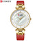 Womens Curren Elegant Maroon! - Shiny Pearl Dial! - Hot Seller! - 1 Year Warranty! - Genuine Leather!