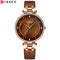 Womens Curren Coffee Brown! - Shiny Pearl Dial! - Hot Seller! - 1 Year Warranty! - Genuine Leather!