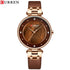 Womens Curren Coffee Brown! - Shiny Pearl Dial! - Hot Seller! - 1 Year Warranty! - Genuine Leather!