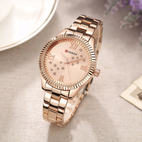 Curren Showstopper - Women's Watch - Rose Gold Plated - Majestic Dial - Water Resistant - 1 Year Warranty!