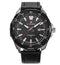 Naviforce Eclipse - Men's Watch - Classic Silver & Black - Genuine Leather! - 1 Year Warranty! - Free Box Packaging! Hot Seller!